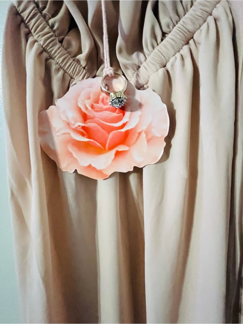 NWT Show Me Your Mumu Heather Halter Dress Show Ring Pink Blush Sz XXS - Picture 8 of 9